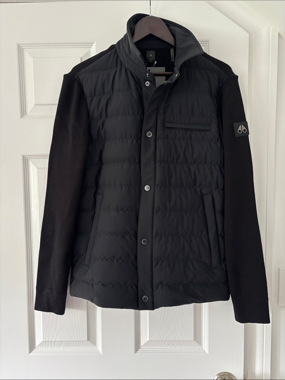 Moose Knuckles Men's Black Quilted Jacket